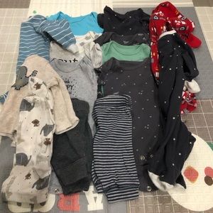 Newborn boy baby clothes bundle